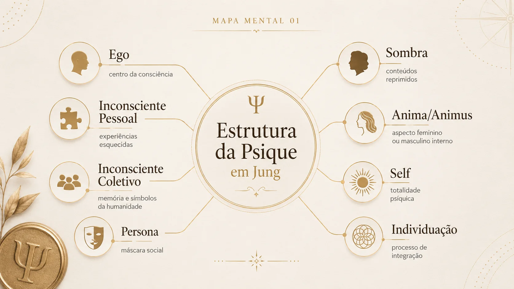 Mapa mental Estrutura da Psique em Jung